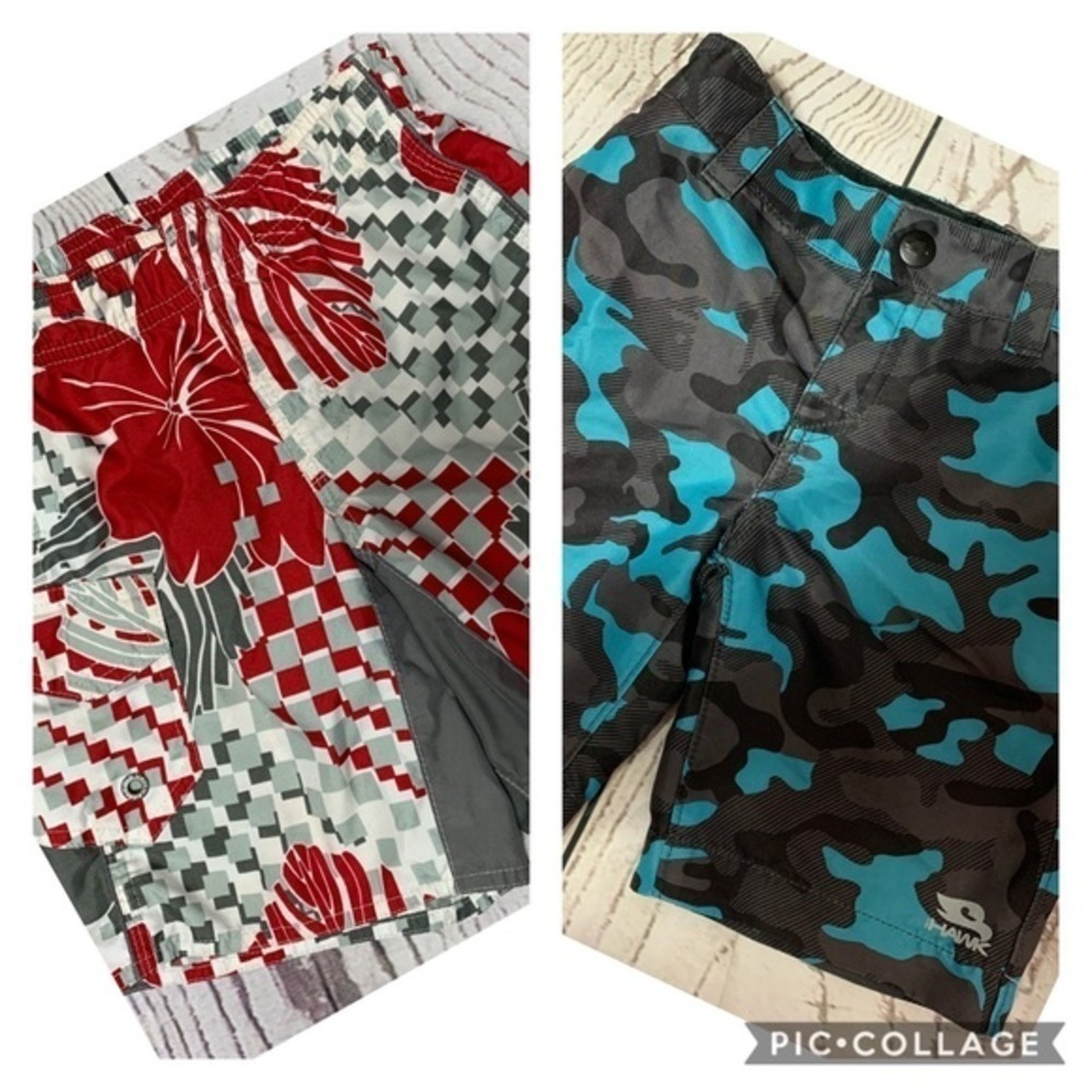 Tony Hawk Board Shorts & Old Navy Swim Trunks